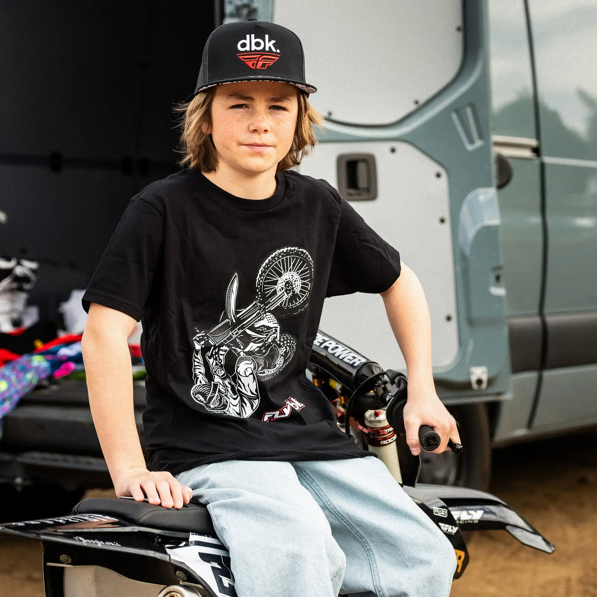 FLY x DBK Wheelie - Youth Premium Tee