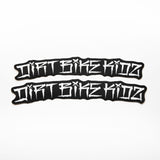 Pit Bike Fender Stickers - OG White