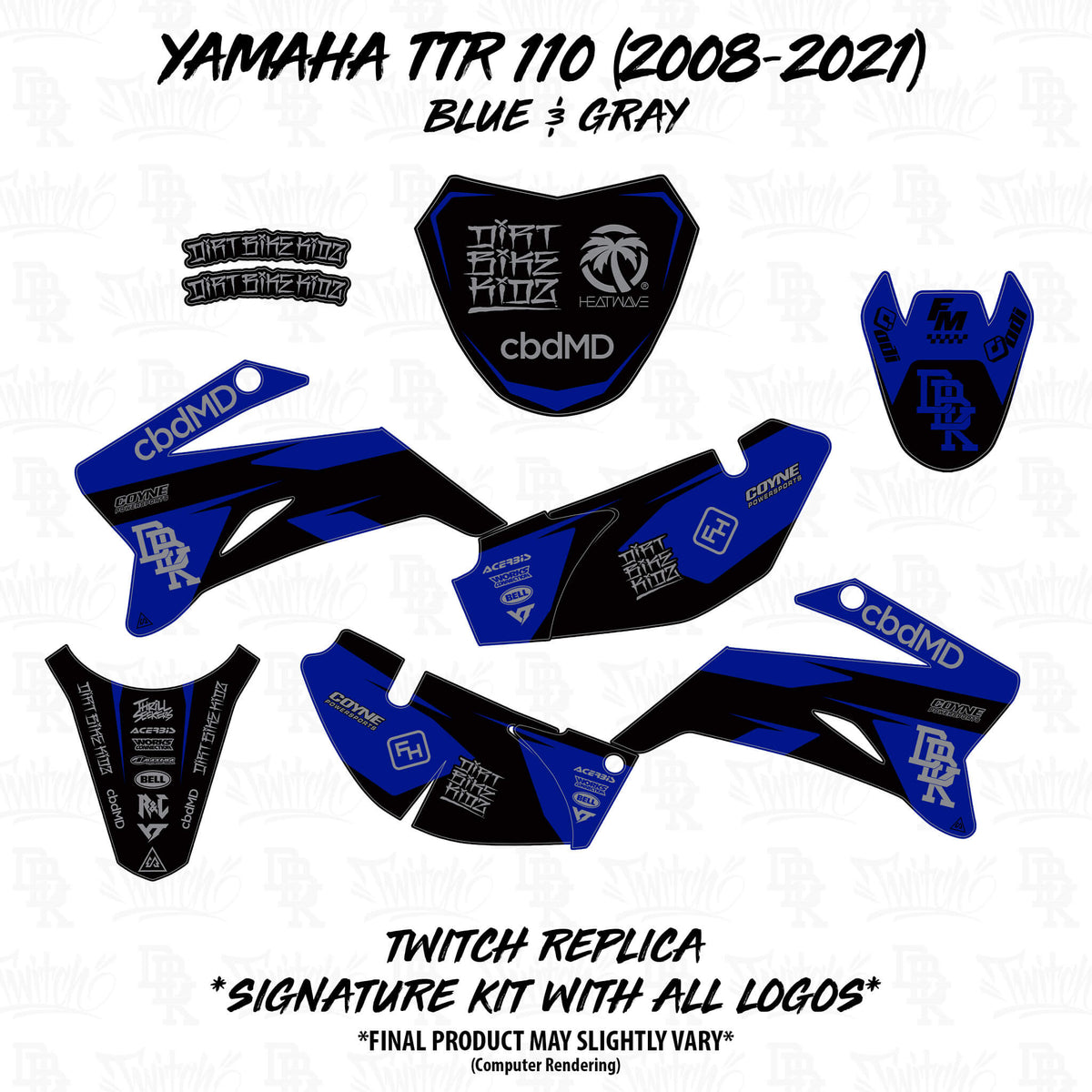 Yamaha TTR 110 Twitch Edition | Replica Graphics - Dirt Bike Kidz