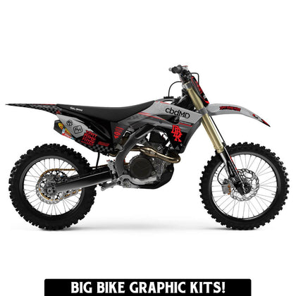Motocross graphics for 125cc, 250cc, 450cc and most large bikes!