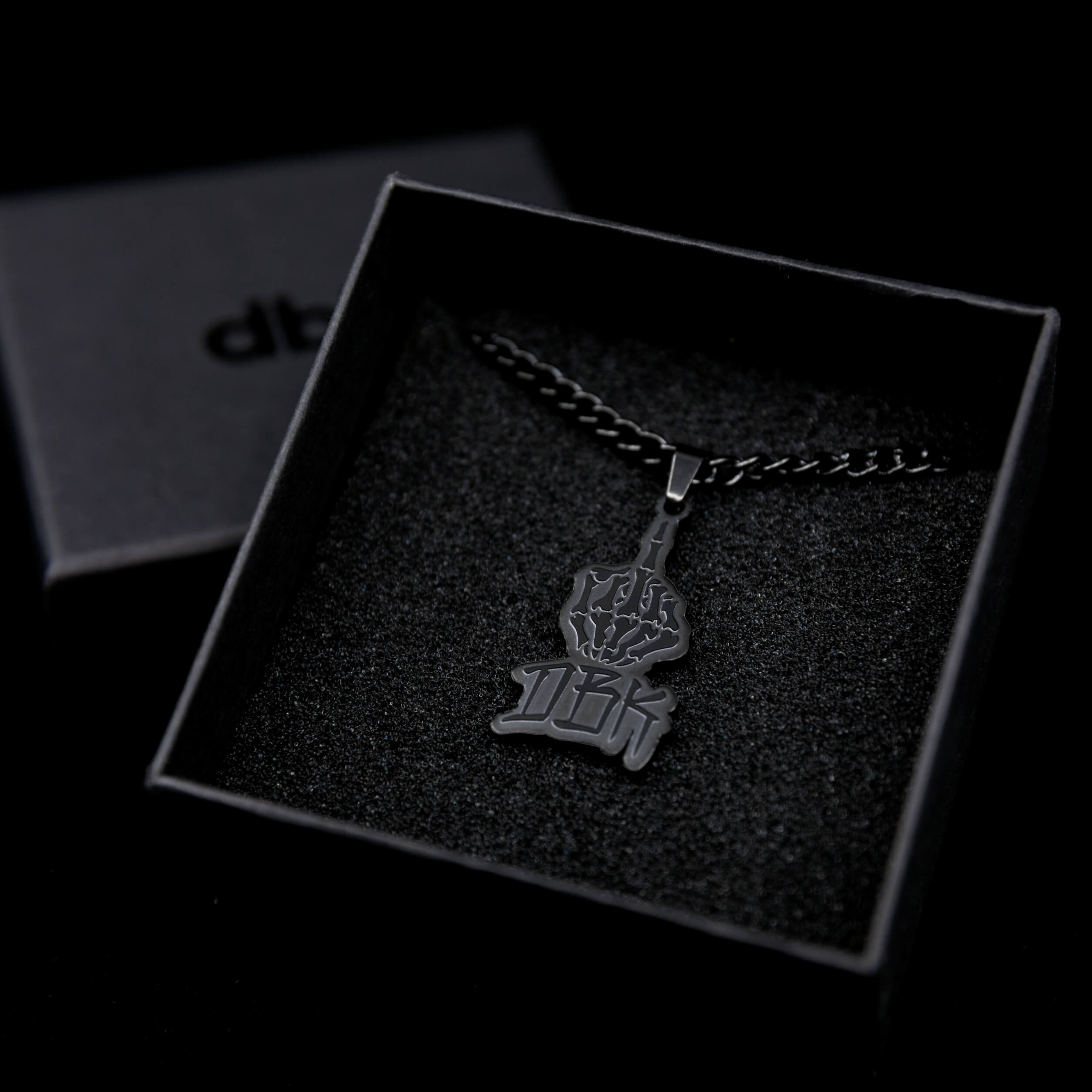 【BLACKPURPLE】Heart Basic Chain Necklace Man NO LOVE BROKEN HEART PURPLE CUBIC ZIRCONIA & 20