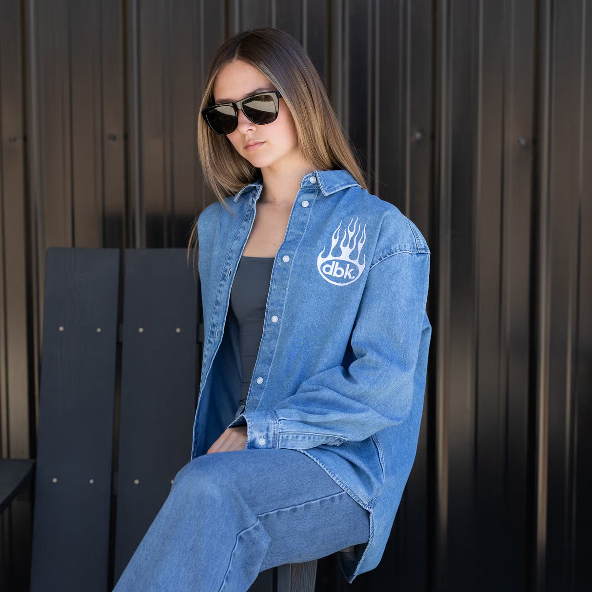 Burnout - Oversized Denim Shirt