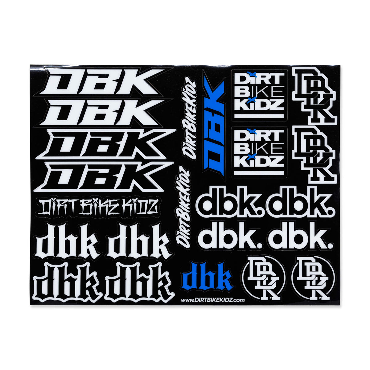 Dbk Pattern DBK Sticker Sheet | Moto Pack | High Quality Decals – Dirt Bike Kidz