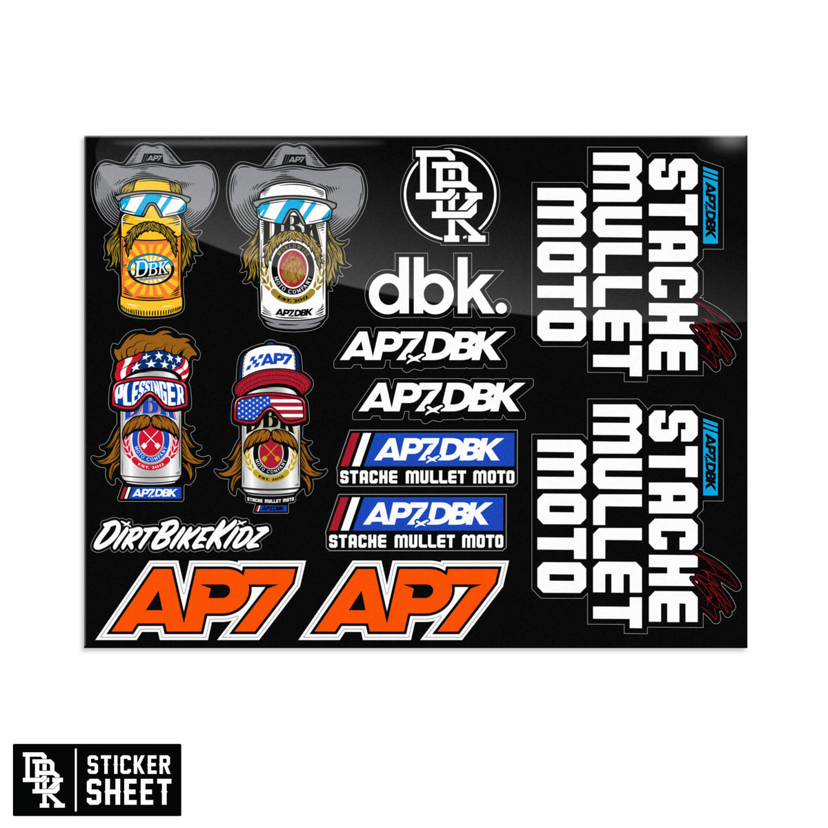 AP7 Sticker Sheet | The Starter Kit | High Quality Decals – Dirt Bike Kidz