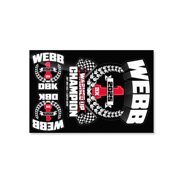 The Champ | CW2 x DBK Sticker Pack | Cooper Webb Series – Dirt Bike Kidz