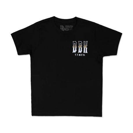 Jugend Premium-Tee schwarz mit DRK-T.T.W.F.O.-Brustlogo