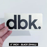 Die-Cut Sticker - DBK Basics