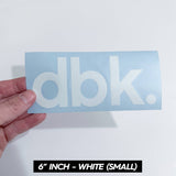 Die-Cut Sticker - DBK Basics