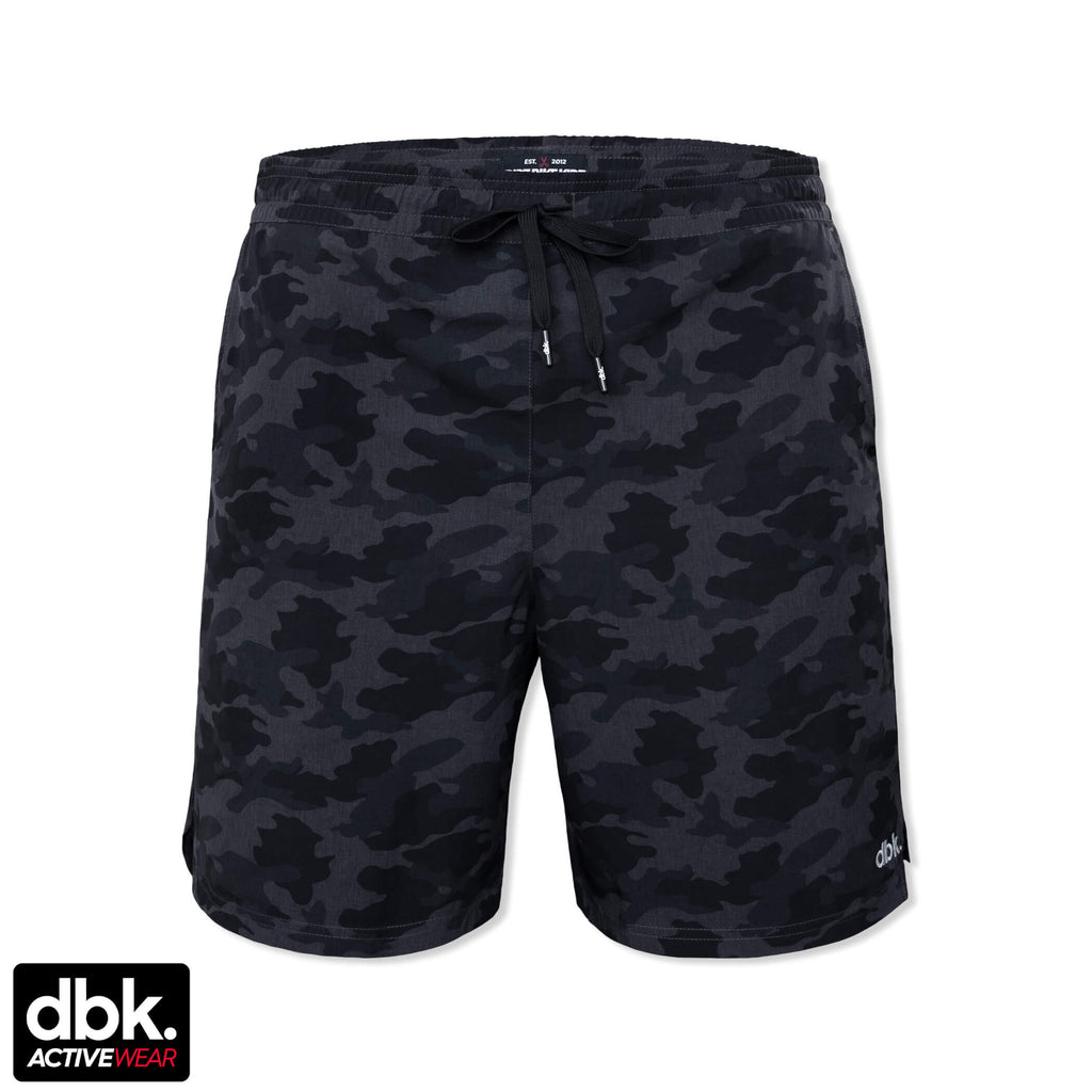 DBK Active Wear, Black Camo Trainer Shorts