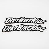 Pit Bike Fender Stickers - Script DBK