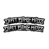 Pit Bike Fender Stickers - OG White