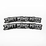 Pit Bike Fender Stickers - OG White