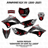 Kawasaki KLX 110/65 Faded RED/GRAY