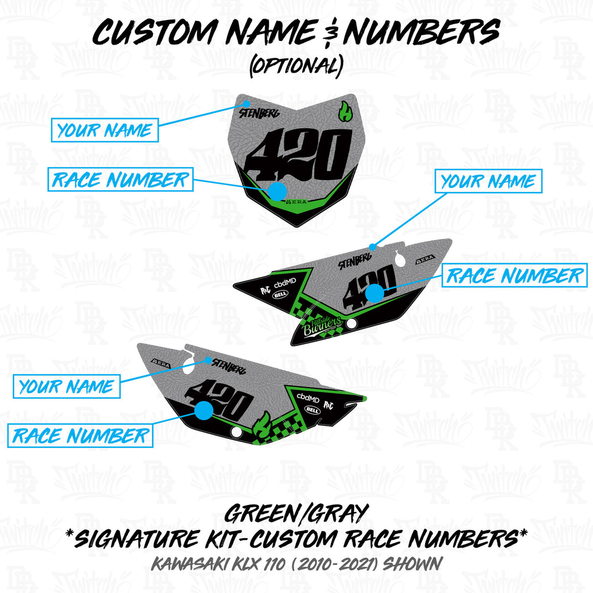 Kawasaki KLX 110/65 Hillside Burners