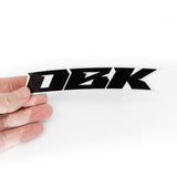 Pit Bike Fender Stickers - Racer BLK