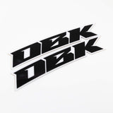 Pit Bike Fender Stickers - Racer BLK