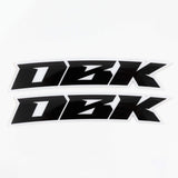 Pit Bike Fender Stickers - Racer BLK