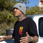 Clipped Beanie - Gunmetal