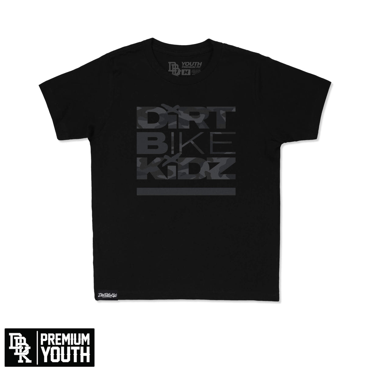 Black Camo - Youth Premium Tee