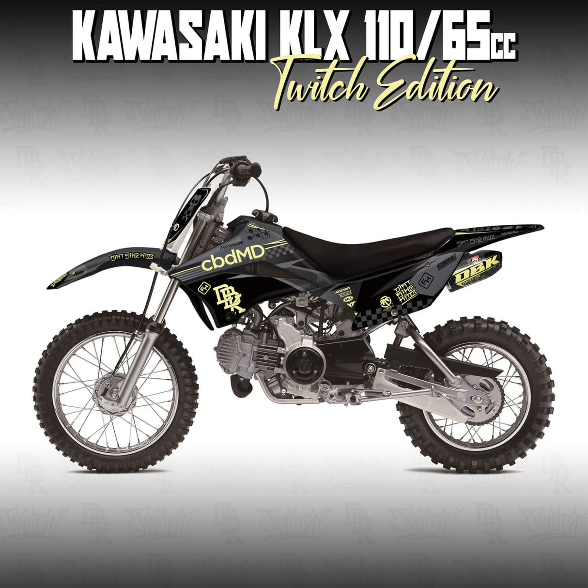 Kawasaki KLX 110/65 Faded (BLK/YLW)