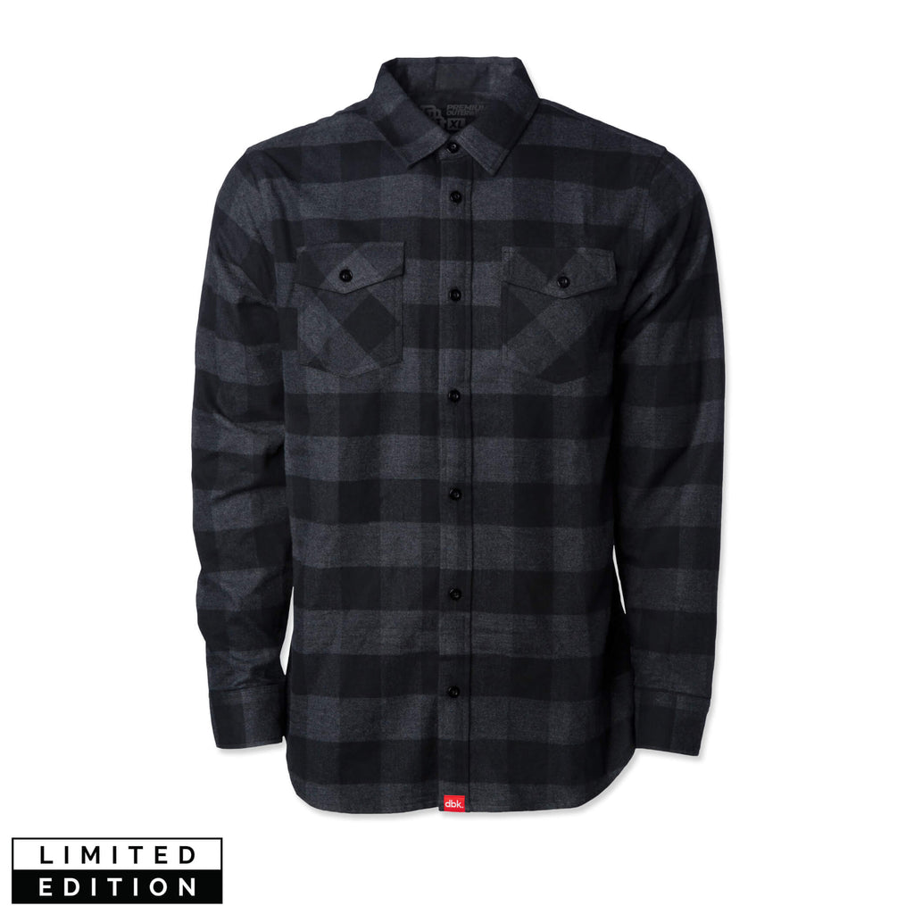 Red Label Flannel - Charcoal