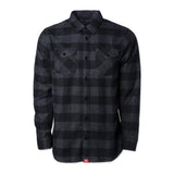 Red Label Flannel - Charcoal