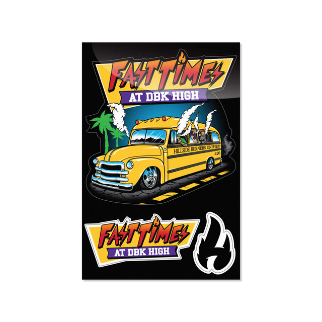 Fast Times | Hillside Burners Sticker Pack | Fast, Worldwide Shipping ...