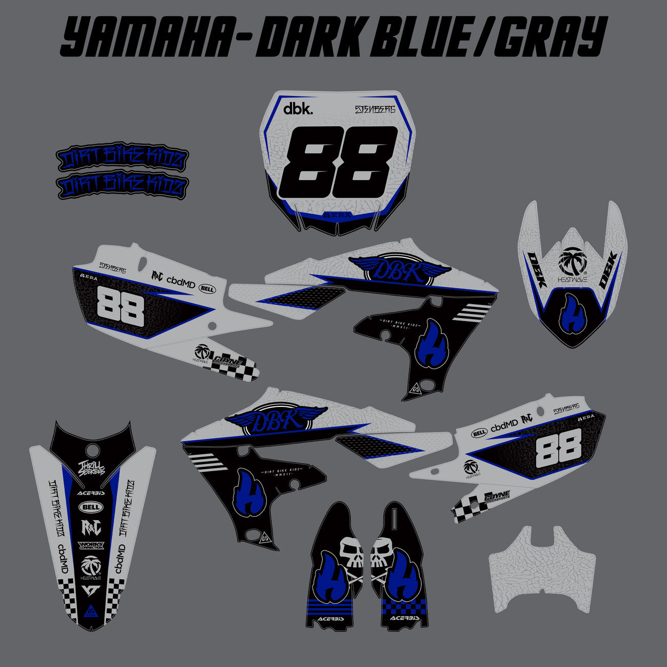 Yamaha Graphics | Dirt Bike Kidz | Hillside Burners Edition