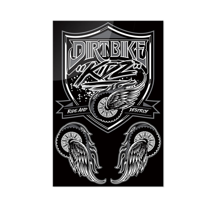 Dbk Sticker DBK Shield Decals | Motocross Stickers | Global Shipping – Dirt Bike Kidz