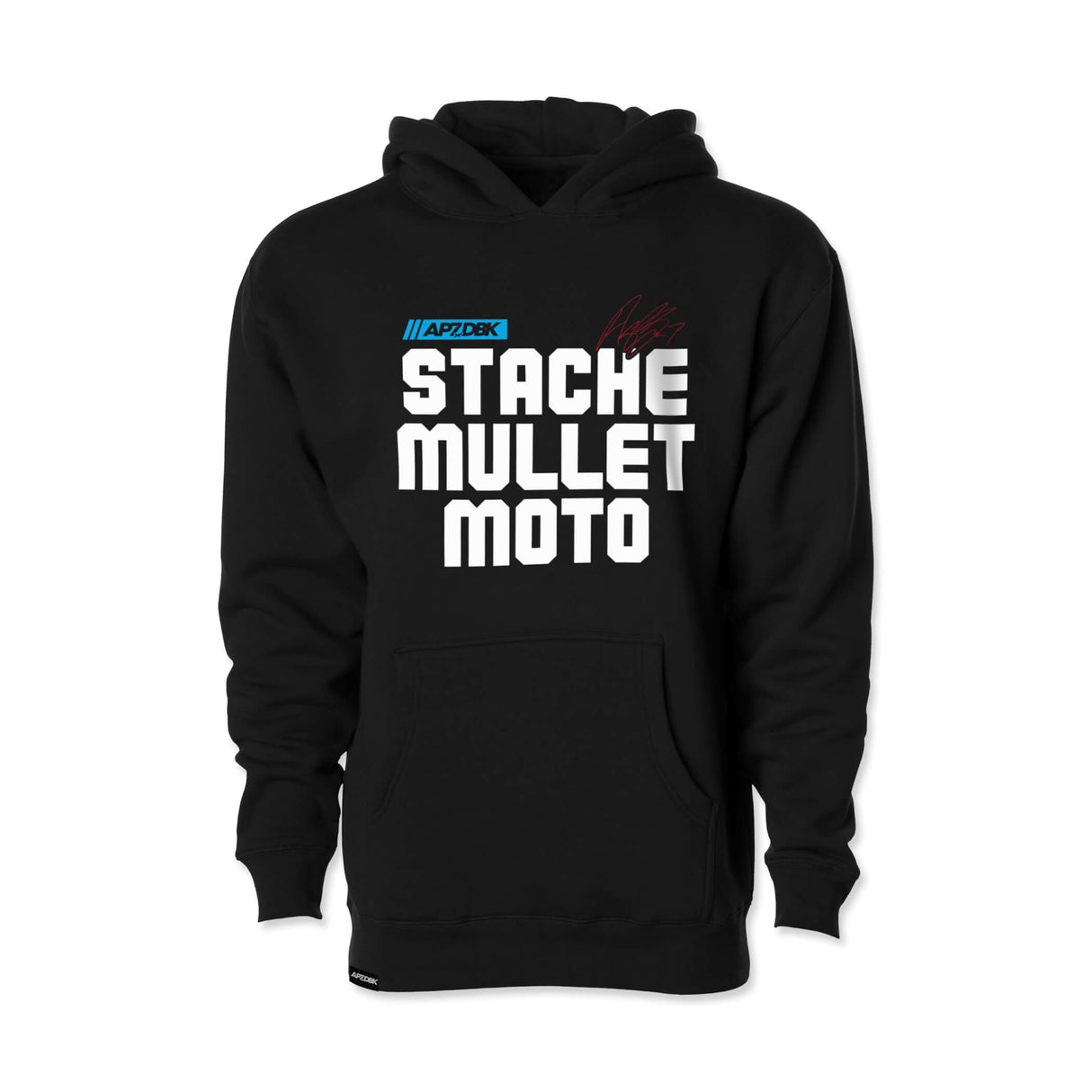 Stache Mullet Moto - AP7 Youth Hoodie