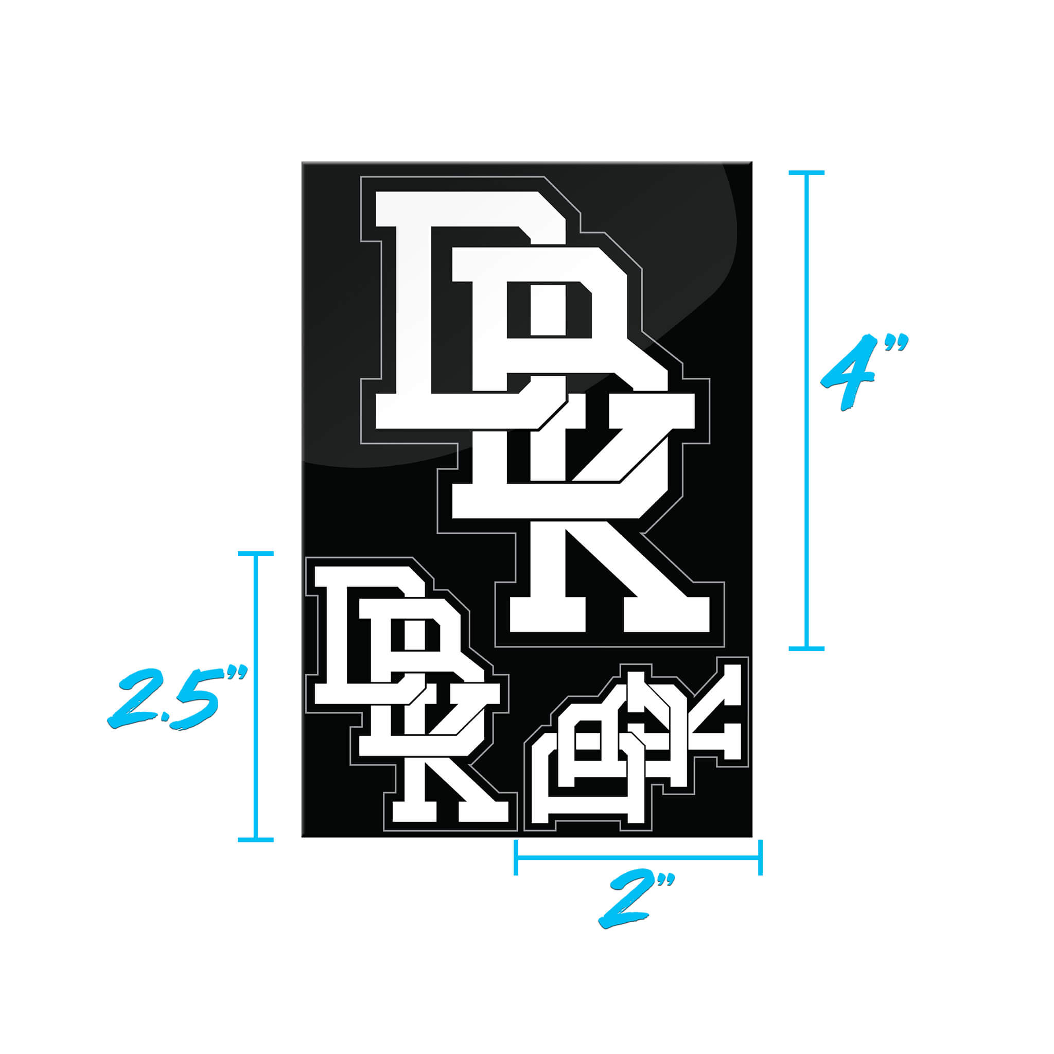 DIRT ロゴパーカー DBK Stacked Decals | Motocross Stickers | Global Shipping