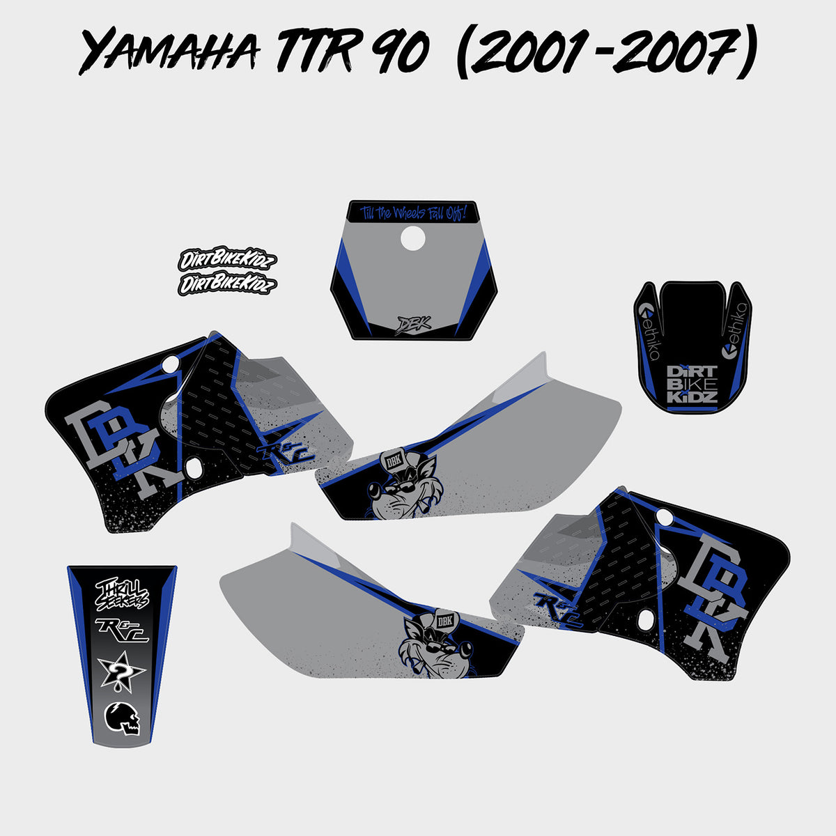 Fly Racing Ttr Graphics Dirt Bike Kidz - Yamaha TTR 90 Limited Edition Graphic Kits